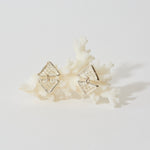 Load image into Gallery viewer, Boucles d&#39;oreilles dentelles Doubles Triangles
