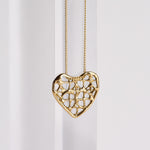 Charger l'image dans la galerie, Collier médaillon dentelle coeur Osborn
