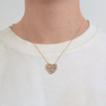Charger l'image dans la galerie, Collier médaillon dentelle coeur Osborn
