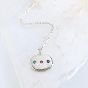 Collier Polka Dot pierres fines